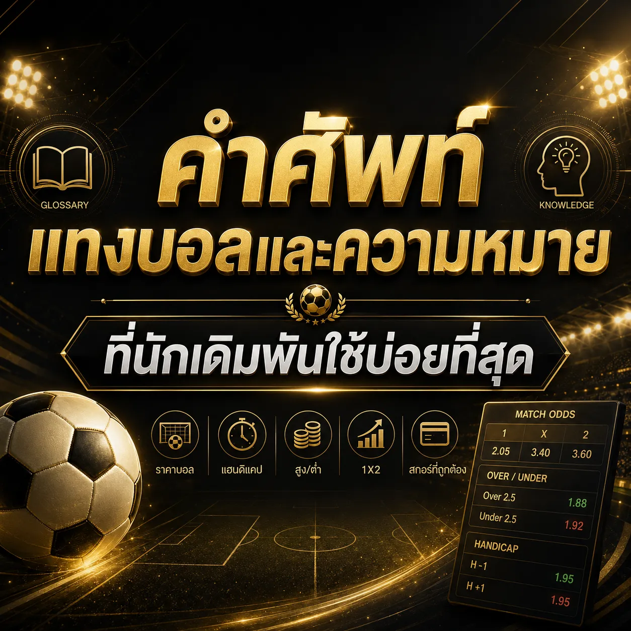 คำศัพท์แทงบอล